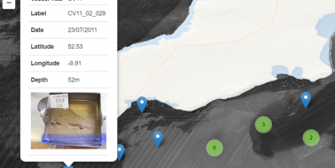 Backscatter & Sediment Sample Image