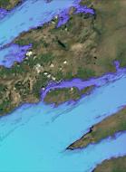 Overview of Bathymetry of Islands of Beara