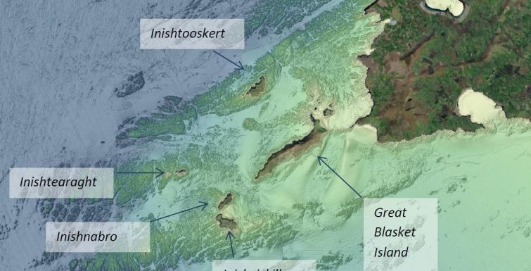 Bathymetry Overview of The Blasket Islands